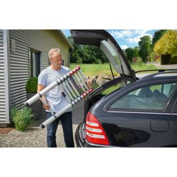 Hailo Telescopic Ladder FlexLine 260 - Adjustable Aluminium Ladder