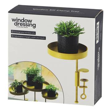 Esschert Design Plant Tray with Clamp - Gold S for Your Home