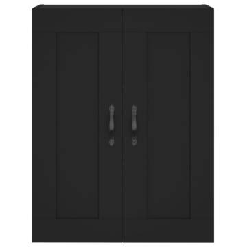 Stylish Highboard in Black - 69.5x34x180 cm | HipoMarket