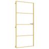 Interior Door Slim Golden 93x201.5 cm | Elegant Tempered Glass