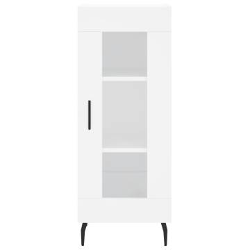 Elegant Highboard in White - Engineered Wood | HipoMarket