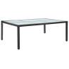 Outdoor Dining Table Black 200x150x74 cm Poly Rattan Colour black Quantity in Package 1 