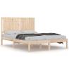 Solid Wood Pine Bed Frame 140x190 cm | Modern Bedroom Decor