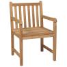 Outdoor Teak Wood Chairs Set - 4 pcs for Garden Relaxation