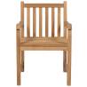 Outdoor Teak Wood Chairs Set - 4 pcs for Garden Relaxation