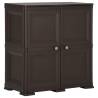 Plastic Cabinet 79x43x85.5 cm Wood Design Brown Colour brown Size 79 x 43 x 85.5 cm Quantity in Package 1 Number of 