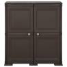 Plastic Cabinet 79x43x85.5 cm - Brown Wood Design