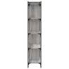 5-Tier Grey Sonoma Bookcase | Stylish & Durable Storage