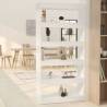 Book Cabinet/Room Divider White 80x30x166 cm Engineered Wood Colour white Quantity in Package 1 