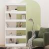 Stylish White Book Cabinet/Room Divider - 80x30x166 cm