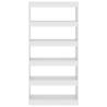 Stylish White Book Cabinet/Room Divider - 80x30x166 cm