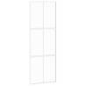 Sliding Door White 76x205 cm - Tempered Glass & Aluminium