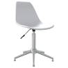 Trendy Swivel Dining Chairs - 2 pcs White PP | HipoMarket