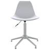 Trendy Swivel Dining Chairs - 2 pcs White PP | HipoMarket