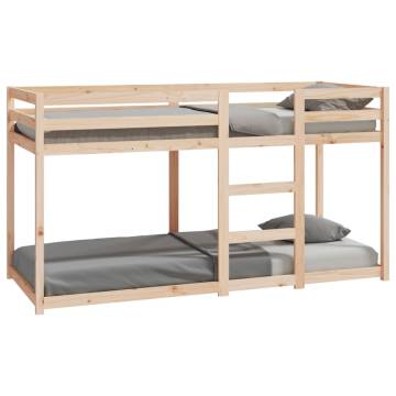 Elegant Solid Wood Pine Bunk Bed 80x200 cm - Hipomarket