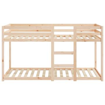 Elegant Solid Wood Pine Bunk Bed 80x200 cm - Hipomarket