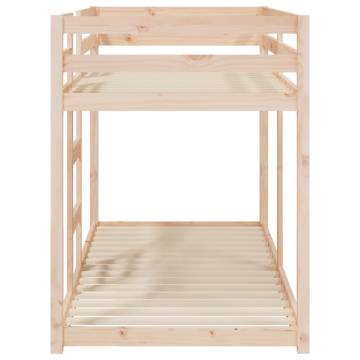 Elegant Solid Wood Pine Bunk Bed 80x200 cm - Hipomarket