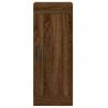 Stylish Highboard in Brown Oak - 34.5x34x180 cm