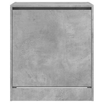 Shoe Cabinet Concrete Grey 60x42x69 cm - Organised Storage