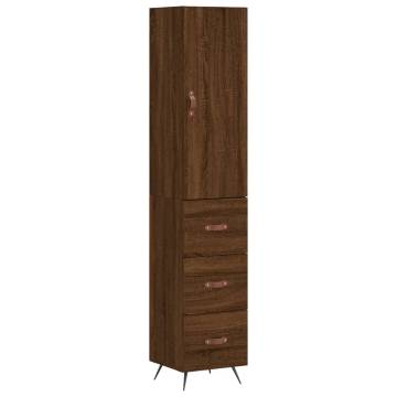 Stylish Highboard Brown Oak - Elegant Storage Solution