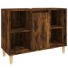 Sink Cabinet Smoked Oak 80x33 cm - Stylish & Durable