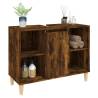 Sink Cabinet Smoked Oak 80x33 cm - Stylish & Durable