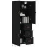 Stylish Highboard Black 69.5x34x180 cm | HipoMarket