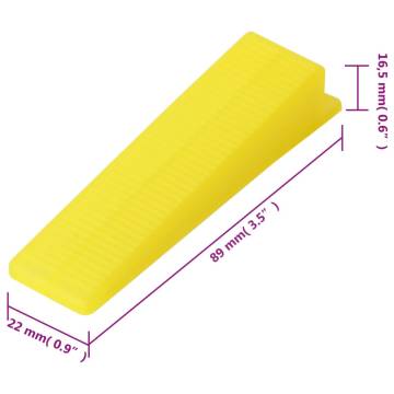 Tile Levelling Wedges - 100 Pcs | Durable & Reusable