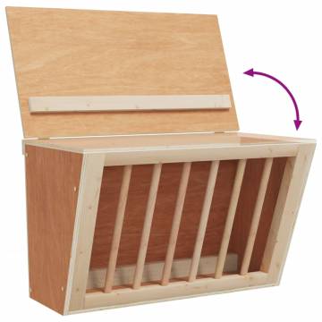 Rabbit Hay Feeder - Solid Wood Fir | Durable & Safe Design