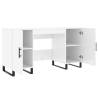 High Gloss White Desk - 140x50 cm | Stylish & Practical