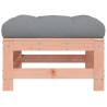 Stylish Garden Footstools with Cushions - 2pcs Solid Wood Douglas