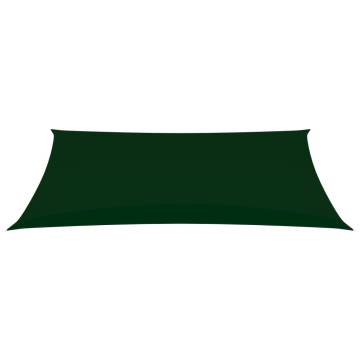 Dark Green Sunshade Sail 3x6 m | Oxford Fabric | HipoMarket