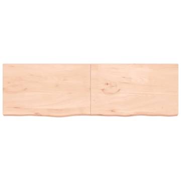 Untreated Solid Wood Oak Table Top - 200x60 cm | HipoMarket