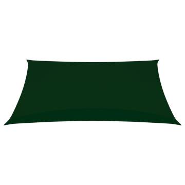 Sunshade Sail Oxford Fabric 5x7m - Dark Green | HipoMarket