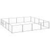 Dog Kennel Silver 16 m² Steel Colour silver Size 400 x 400 x 70 cm Quantity in Package 1 