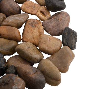 Polished Pebbles 25 kg Mixed Colour 2-5 cm - HipoMarket UK