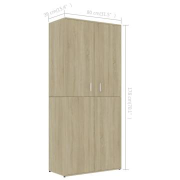 Shoe Cabinet Sonoma Oak - Stylish Storage Solution