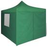 Foldable Tent 3x3m with 4 Walls - Green Outdoor Event Canopy