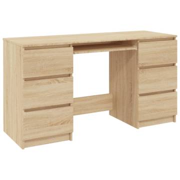 Writing Desk Sonoma Oak - Stylish & Space-Saving Design