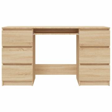 Writing Desk Sonoma Oak - Stylish & Space-Saving Design