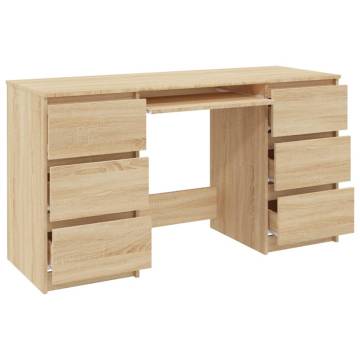 Writing Desk Sonoma Oak - Stylish & Space-Saving Design