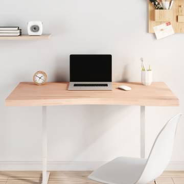 Solid Wood Beech Desk Top 110x(55-60)x4 cm | Hipomarket