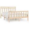 Solid Pine Bed Frame 140x200 cm | Classic Wooden Design