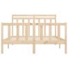 Solid Pine Bed Frame 140x200 cm | Classic Wooden Design