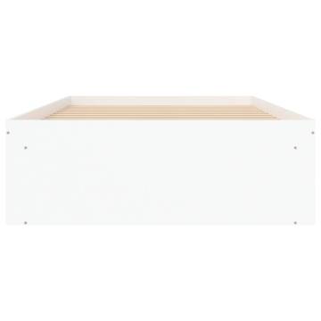 White Bed Frame 90x190 cm Single - Modern & Practical