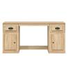 Elegant Desk with Cabinet in Sonoma Oak | Hipo Market