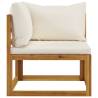 Elegant 2 Piece Sofa Set with Cream Cushions - Hipomarket UK