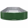 Garden Raised Bed Powder-coated Steel 600x140x36 cm - Green