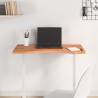 Desk Top 80x(36-40)x2.5 cm Solid Wood Beech Colour brown Size 80 x (36-40) x 2.5 cm 