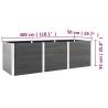 Garden Raised Bed Grey 300x50x91 cm WPC - Durable & Stylish